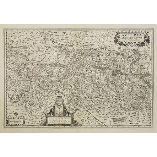 Old map image download for Austria Archiducatus auctore Wolfgango Lazio.