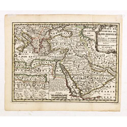 Old map image download for Estats de L'Empire du Grand Seigneur dit Sultan et Ottomans Empereur des Turcs. . .