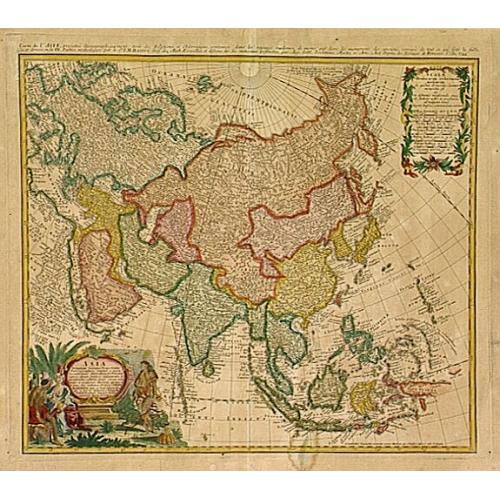 Old map image download for Asia secundum legitimas projectionis..