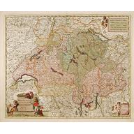 Old map image download for Exactissima Helvetiae, Rhaetiae, Valesia..