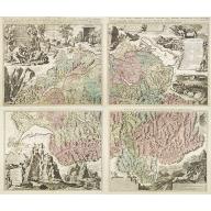 Old, Antique map image download for Nouvelle carte de la Suisse. Divisée en ses treize cantons. . . [4 sheets]