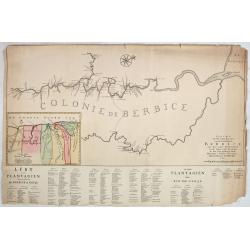 Nieuwe gemeten kaart van de colonie de Berbice : met der zelver plantagien en de namen der bezitters in het ligt gebragt door Reiner & Iosua Ottens kaartverkopers te Amsterdam 1740.