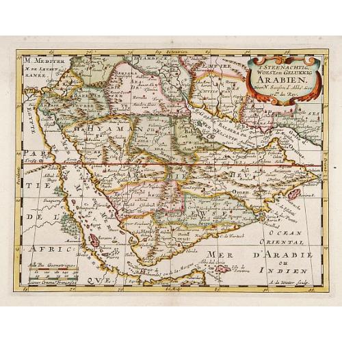 Old map image download for 't Steenachtige, Woest, en Gelukkig Arabien.