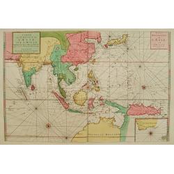 Carte des Costes de L'Asie sur L'Ocean Contenant les Bancs Isles et Costes &c . . . Partie Orientale de L'Asie sur L'Ocean .