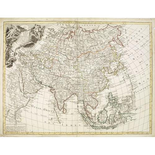 Old map image download for Carte D'Sie Divisee en ses Principaux Etats. . .