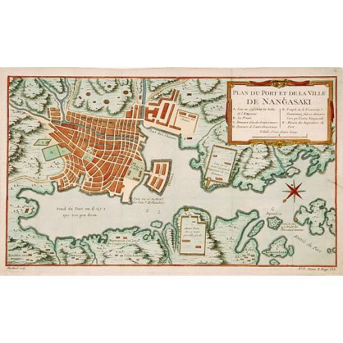 Old map image download for Plan du port et de la ville de Nangasaki.