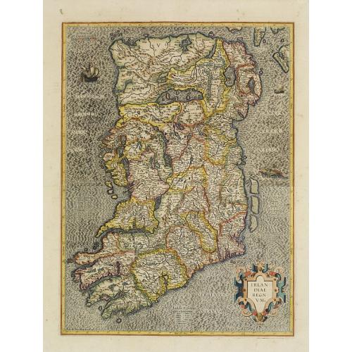 Old map image download for Irlandiae regnum.