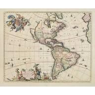 Old, Antique map image download for Novissima et accuratissima Totius Americae. . .