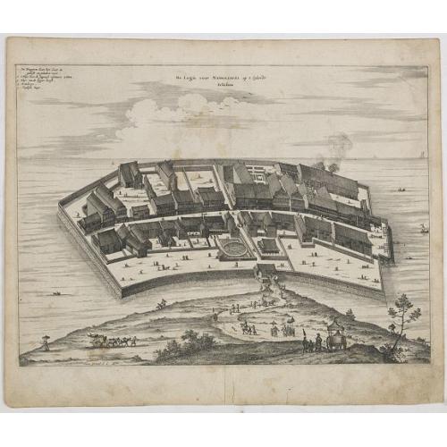Old map image download for De logie voor Nangasacki op 't Eylandt Schisma.