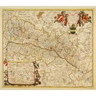 Old, Antique map image download for Utriusque Alsatiae ducatus Dupontil, et Spirensis. . .