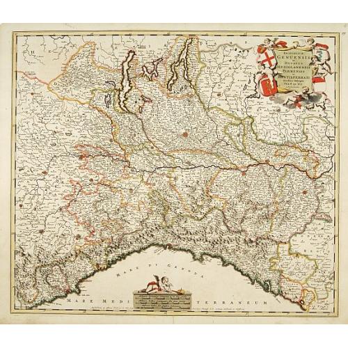 Old map image download for Reipublicae Genuensis et Ducatus Mediolanensis..