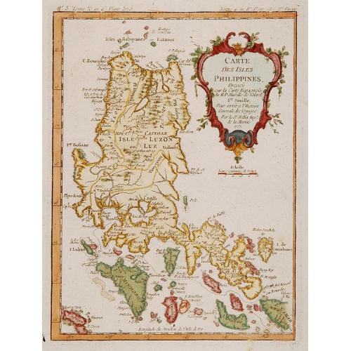 Old map image download for Carte des Isles Philippines. . .