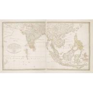 Old, Antique map image download for Charte von Ostindien Diesseits Und Jenseits Des Ganges / nach den neuesten astronomischen Beobachtungen auch andern sichern Hülfsmitteln neu entworfen. . .