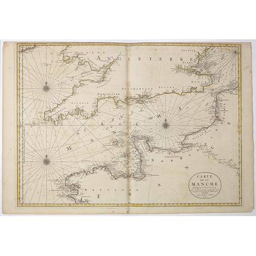 Old map image download for Carte de la Manche. . .