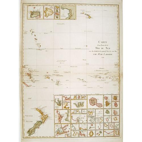 Old map image download for Carte d'une Partie de la Mer du Sud..