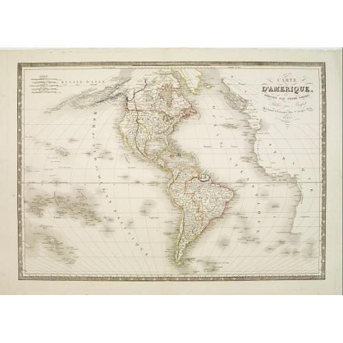 Old map image download for Carte d'Amerique dressée par Pierre Tardieu. . .