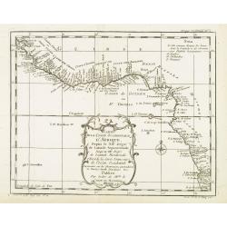 Carte De La Coste Occidentale D'Afrique Depuis le XII Dégré de Latitude Septentrionale Jusqu'au XI Dégré de Latitude Meridionale.