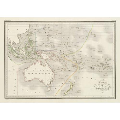 Old map image download for Carte de l'Océanie.