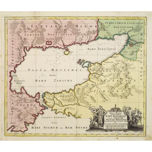 Old map image download for Maris Assoviensis vel de Zabache et Paludis Maeotidis. . .