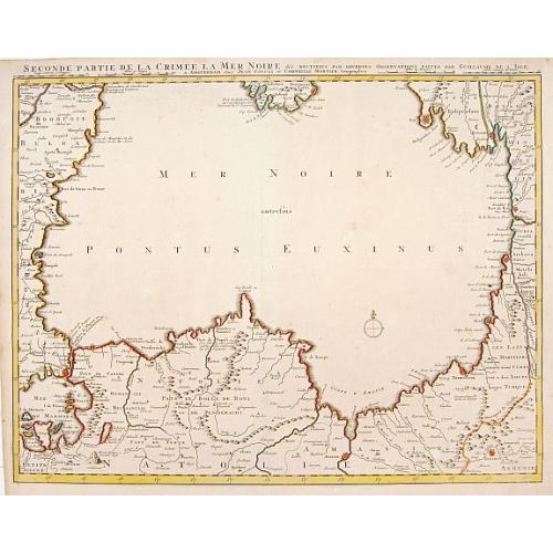 Old map image download for Seconde partie de la Crimee la Mer Noire. . .