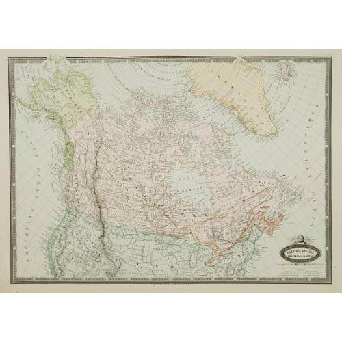Old map image download for Amérique Boréale, Nouv.le Bretagne & Canada.