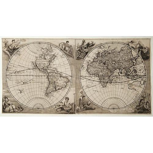 Old map image download for [World map in double hemisphere]