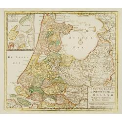 Nieuwe kaart der Provincie van Holland.