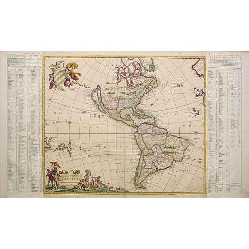 Old map image download for Novissima et Accuratissima Totius Americae descriptio..
