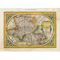 Old, Antique map image download for Comitatus Hannonia.