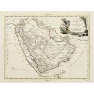 Old, Antique map image download for L'Arabia divisa in Petrea, Deserta e Felice.