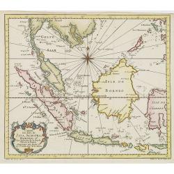 Carte Des Isles de Java, Sumatra, Borneo.. Malaca et Banca..
