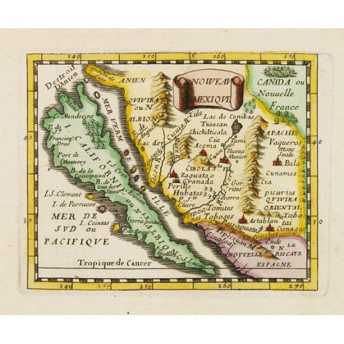 Old map image download for Noweav Mexiqve [California as an Island]