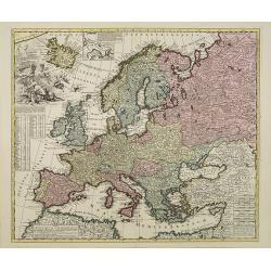Europae in Tabula Geographica Delineatio. . .