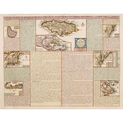 Carte qui contient..Iles & Terres..L'Amerique..Jamaique..