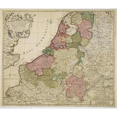 Old map image download for Septendecm. Provinciae Germaniae Inferior. . .