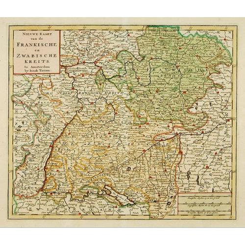 Old map image download for Nieuwe Kaart van de Frankische en Zwabische Kreits.