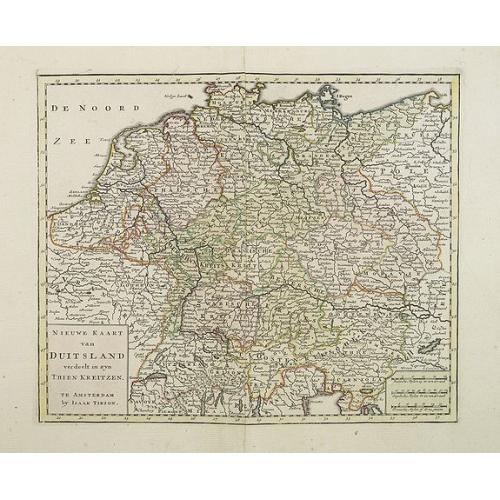 Old map image download for Nieuwe Kaart van Duitsland..