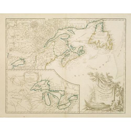 Old map image download for Partie de l'Amerique Septent. .