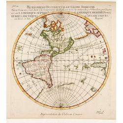 Hemisphere Superieur du Globe Terrestre..