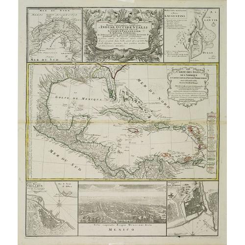 Old map image download for Mappa Geographica.. Indiae Occidentalis..