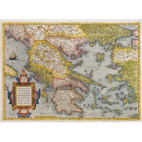 Old map image download for Graeciae Universae Secundum Hodiernum Situm Neoterica..