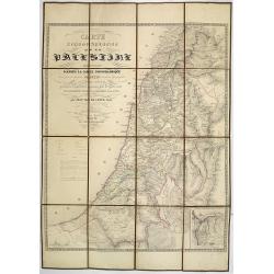 Carte Topographique de la Palestine dressée d'après la carte topographique levée par le savant Jacotin . . .