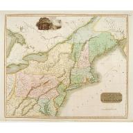 Old, Antique map image download for Northern Provinces of the United States.