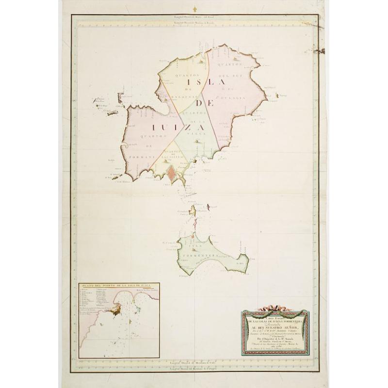 Carta Esferica de Las Islas de Iuizay.. (Ibiza)