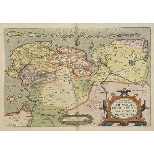 Old map image download for Oost ende West Vrieslandte beschryvinghe.