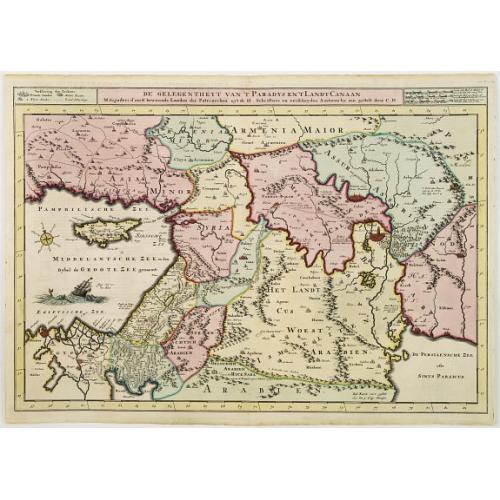 Old map image download for De gelegentheyt van 't Paradys en ' t Landt Canaan