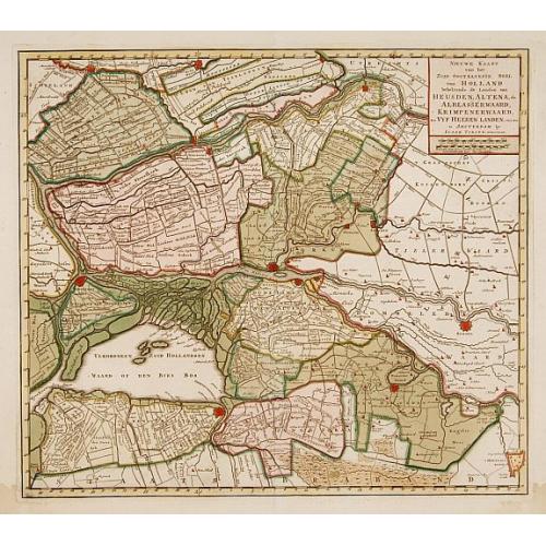 Old map image download for Nieuwe kaart van het oostelykste deel van Holland. . .