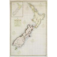Old map image download for Pacific Ocean New Zealand