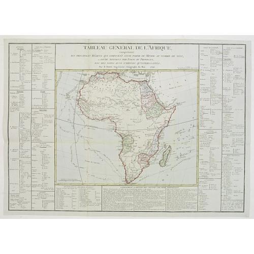 Old map image download for Tableau général de L'Afrique..