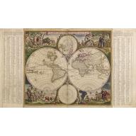 Old, Antique map image download for Nova Orbis Tabula in Lucem edita A.F.de Wit.